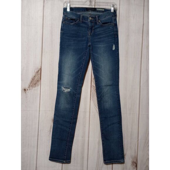 Aeropostale Jeans Ladies 2 Skinny Distressed‎ - Picture 1 of 7